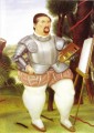 Selbstporträt als spanischer Konquistador Fernando Botero